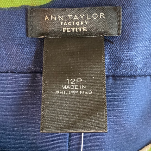 ANN TAYLOR FACTORY Linen Blend Tropical Skirt - 12P - Picture 3 of 8